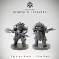 Bearskin Infantry - Machine Armor with Greataxe (1) - Resin Miniatures - ProxiesAU