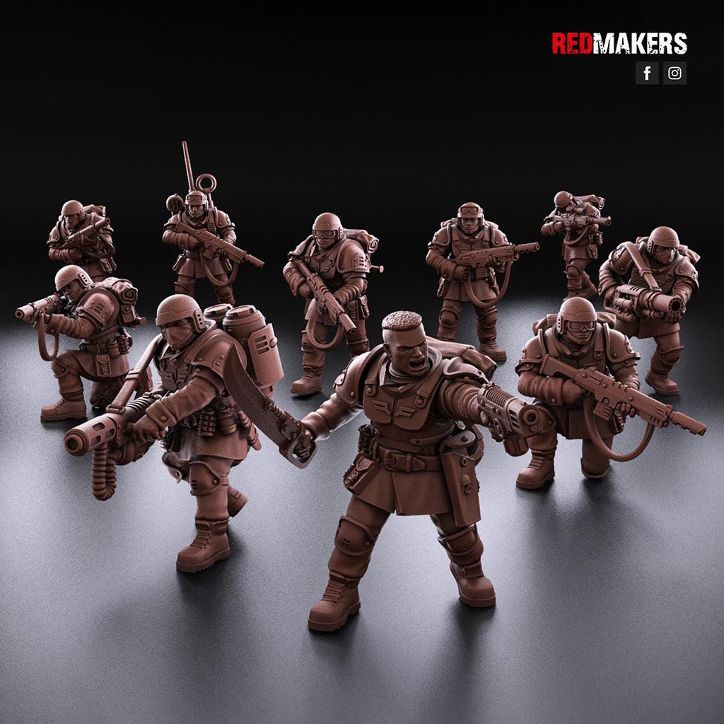 Imperial Shock Troops (10) - Resin Miniatures - ProxiesAU