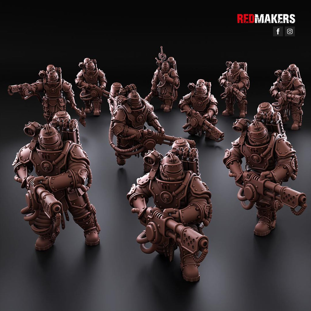 Solar Guard Heavy Flamer Squad (10)