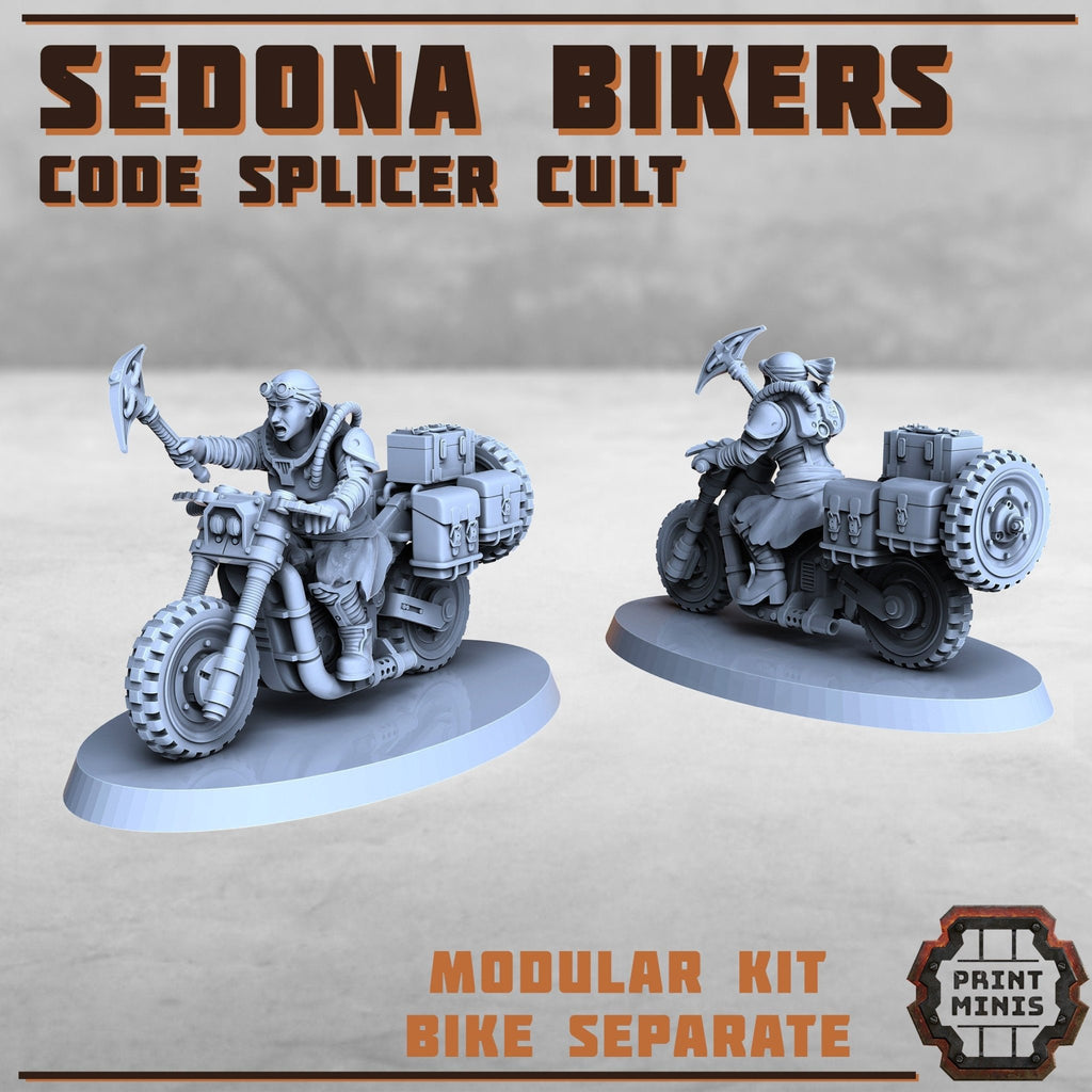 Code Splicer Cult - Sedona Bikers (5) - Resin Miniatures - ProxiesAU