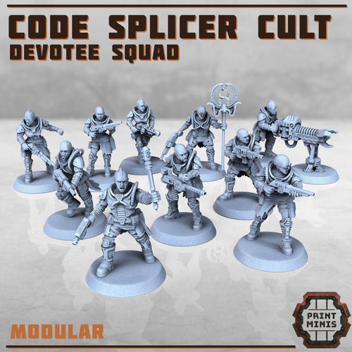 Code Splicer Cult (10) - Resin Miniatures - ProxiesAU