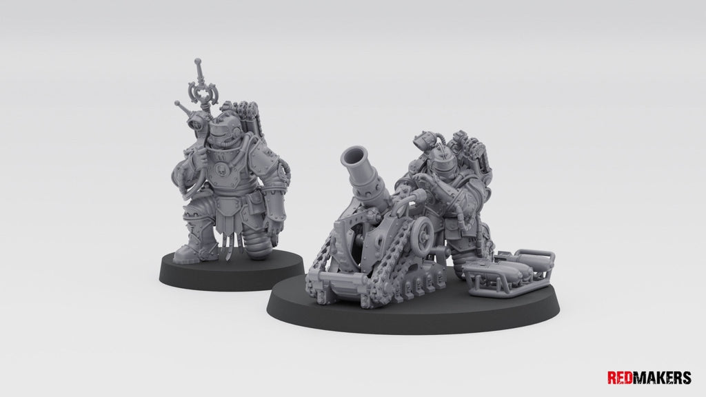 Solar Guard Heavy Weapon Mortar (2) - Resin Miniatures - ProxiesAU