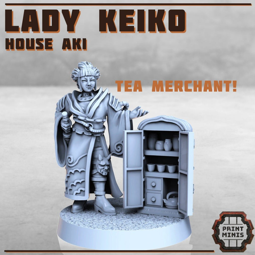 House Aki - Lady Keiko (1) - Resin Miniatures - ProxiesAU