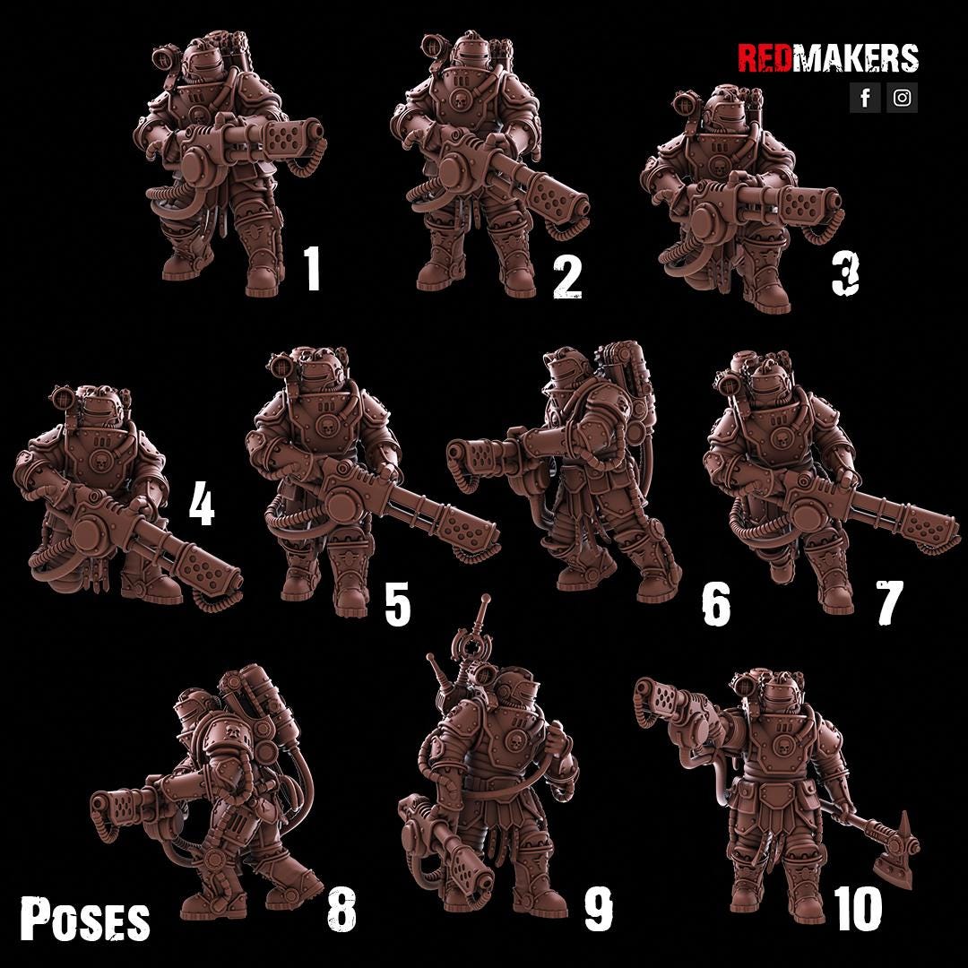 Solar Guard Heavy Flamer Squad (10)