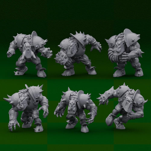 Black Orc Football Team (15) - Resin Miniatures - ProxiesAU
