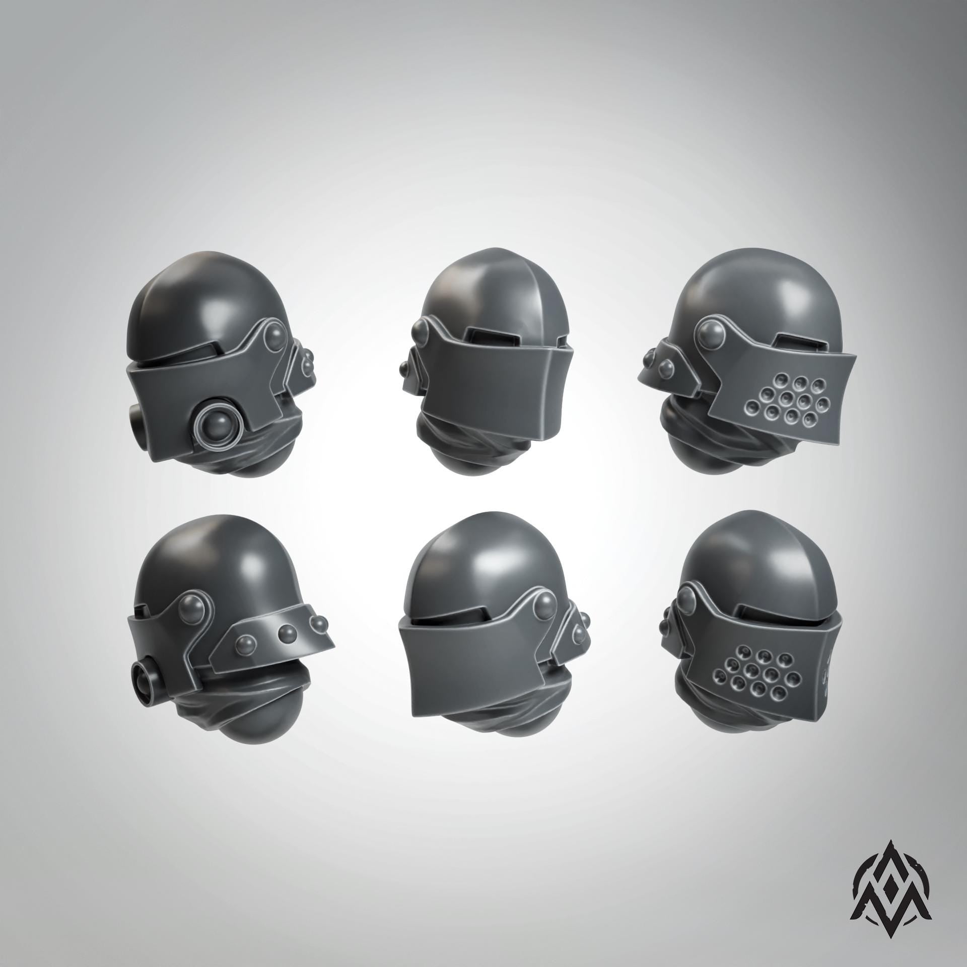 Dieselpunk Sallet Heads Bits (10)