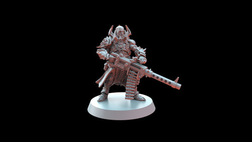 Blood Legion - Elite Zealot with Heavy Stubber (1) - Resin Miniatures - ProxiesAU