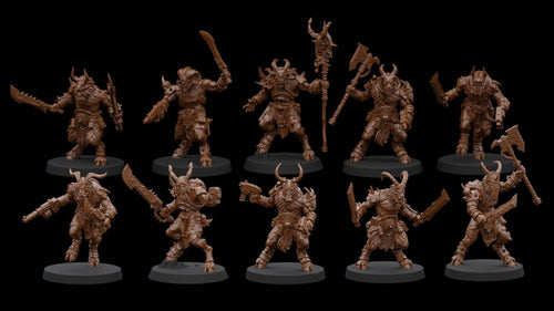 Beastmen Cultists Kill Squad (10) - Resin Miniatures - ProxiesAU