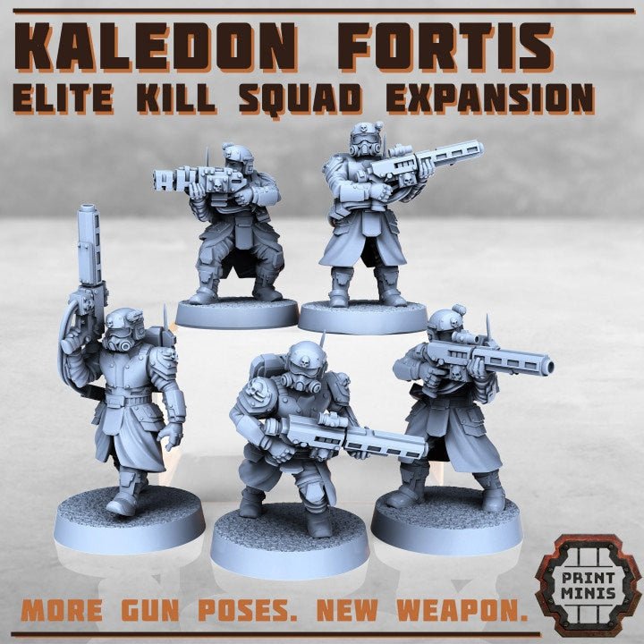 Kaledon Fortis - Kill Squad Expansion (5) - Resin Miniatures - ProxiesAU