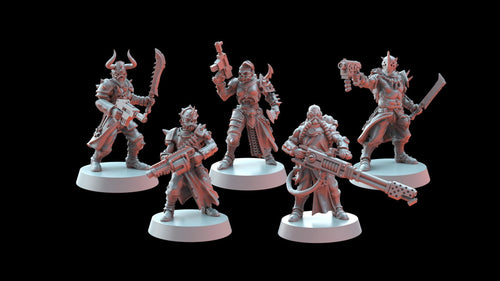 Blood Legion Zealots (5) - Resin Miniatures - ProxiesAU