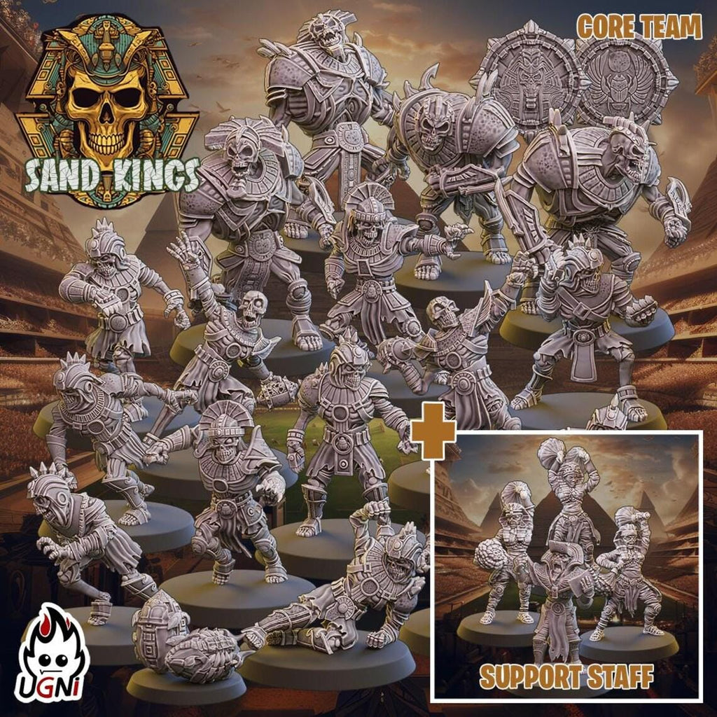 Sand Kings Football Team (16) - Resin Miniatures - ProxiesAU