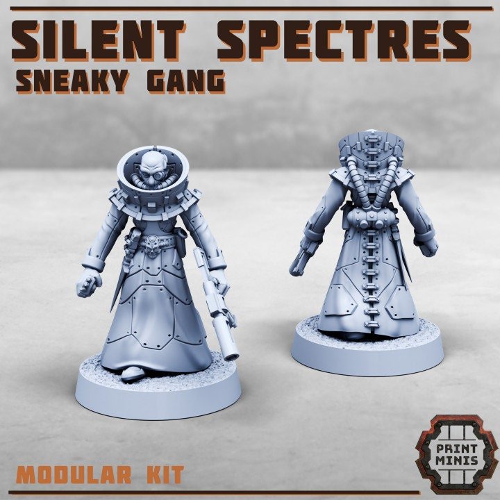 Silent Spectres Gang (10) - Resin Miniatures - ProxiesAU