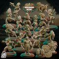 Huntress Aztec Football Team (16) - Resin Miniatures - ProxiesAU