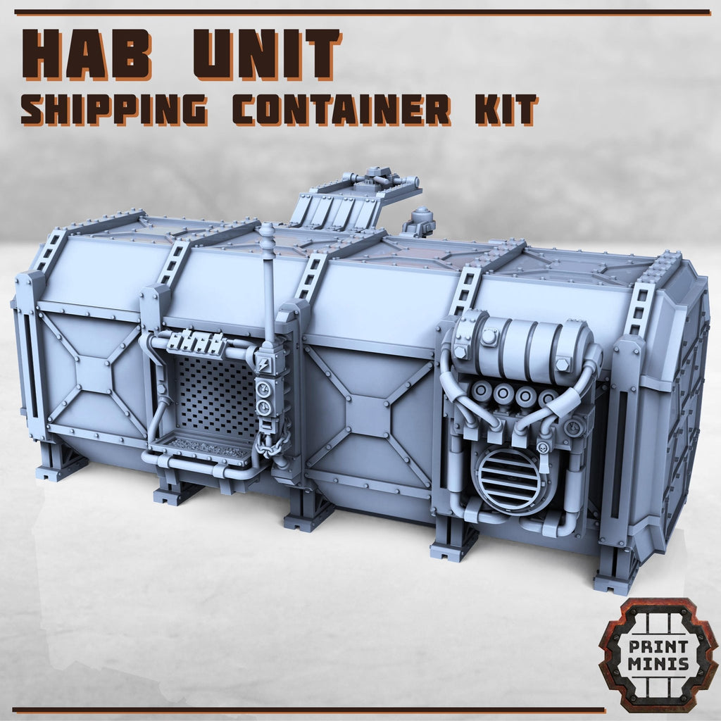 Habitation Unit Shipping Container - Resin Terrain - ProxiesAU