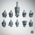 Prussian Dieselpunk Head Bits (10) - Resin Miniatures - ProxiesAU