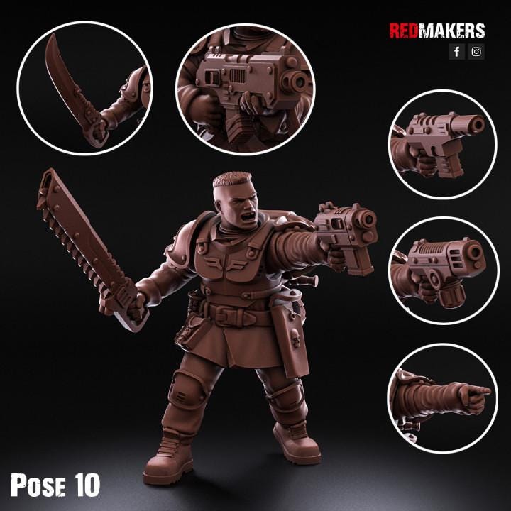 Imperial Shock Troops (10) - Resin Miniatures - ProxiesAU