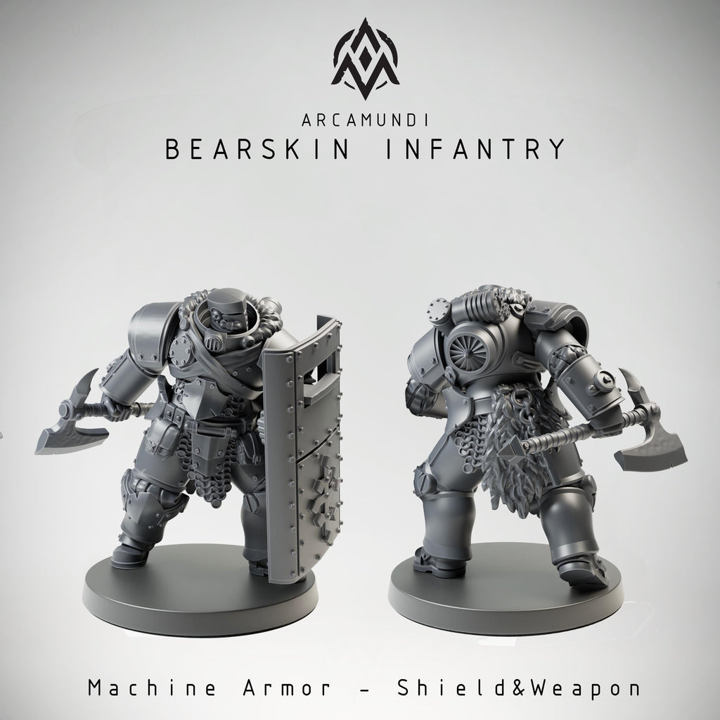 Bearskin Infantry - Machine Armor with Shield (1)