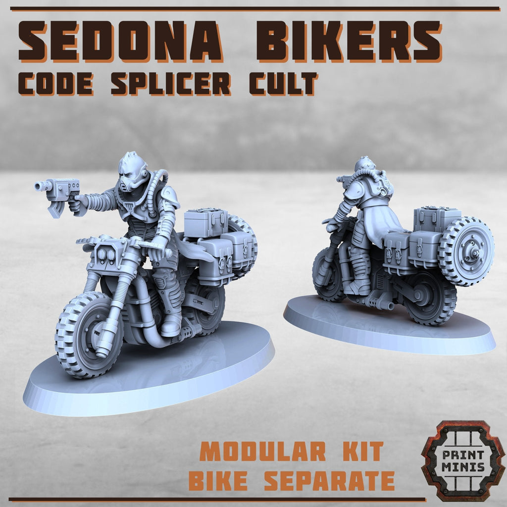 Code Splicer Cult - Sedona Bikers (5) - Resin Miniatures - ProxiesAU