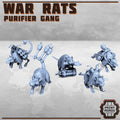 Purifier Gang - War Rats (5) - Resin Miniatures - ProxiesAU