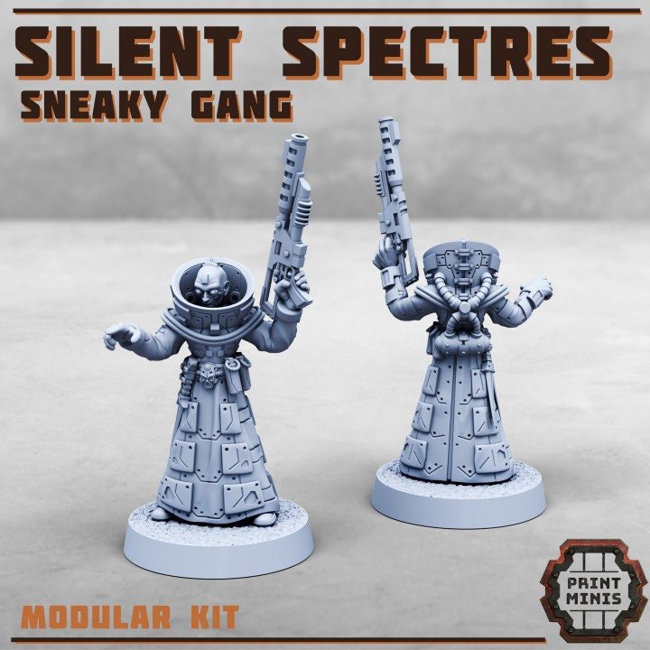 Silent Spectres Gang (10) - Resin Miniatures - ProxiesAU
