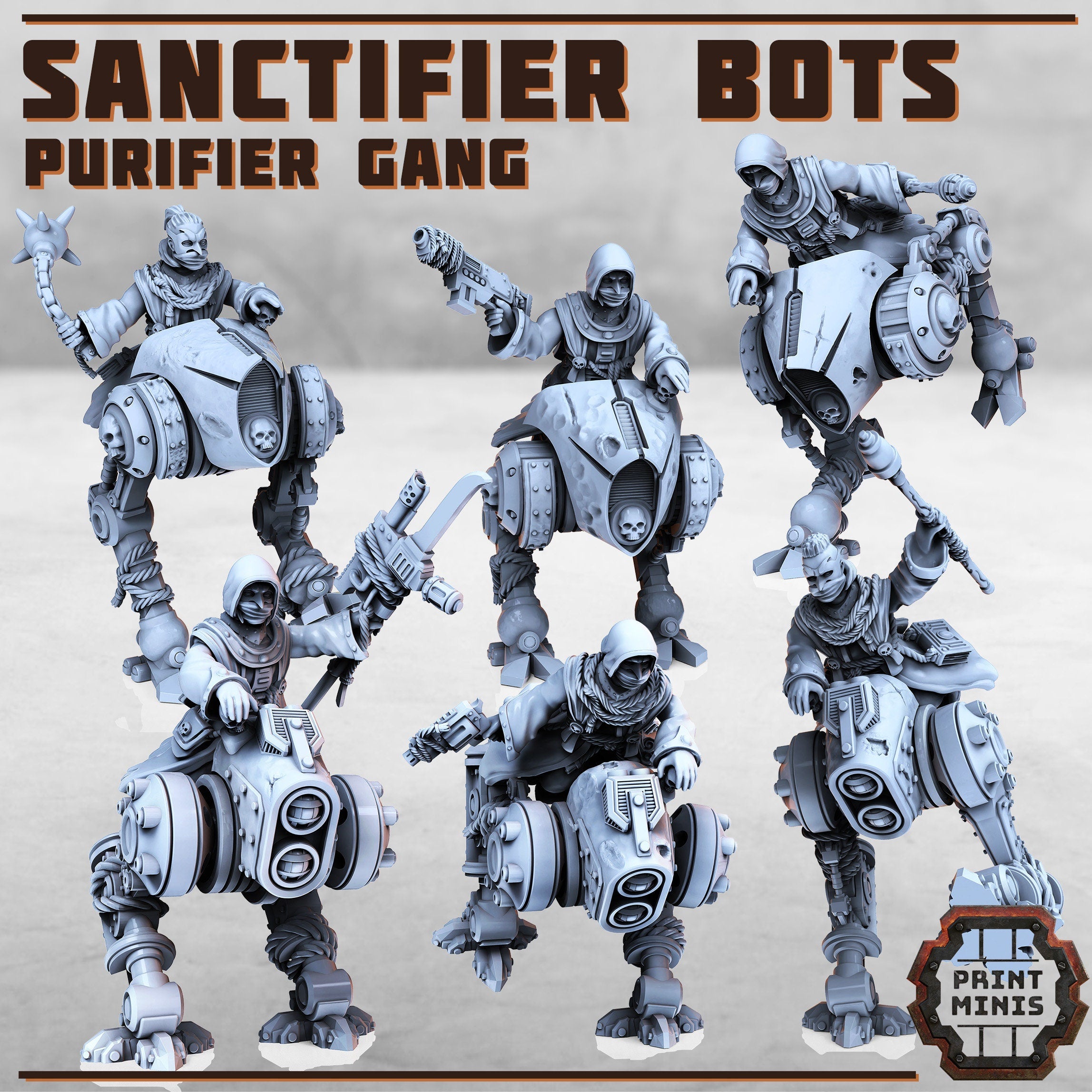 Purifier Gang Bot Riders (3 or 6)