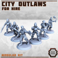 City Outlaws Gang (6) - Resin Miniatures - ProxiesAU