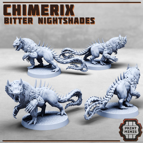 Bitter Nightshades Gang - Chimerix (1) - Resin Miniatures - ProxiesAU