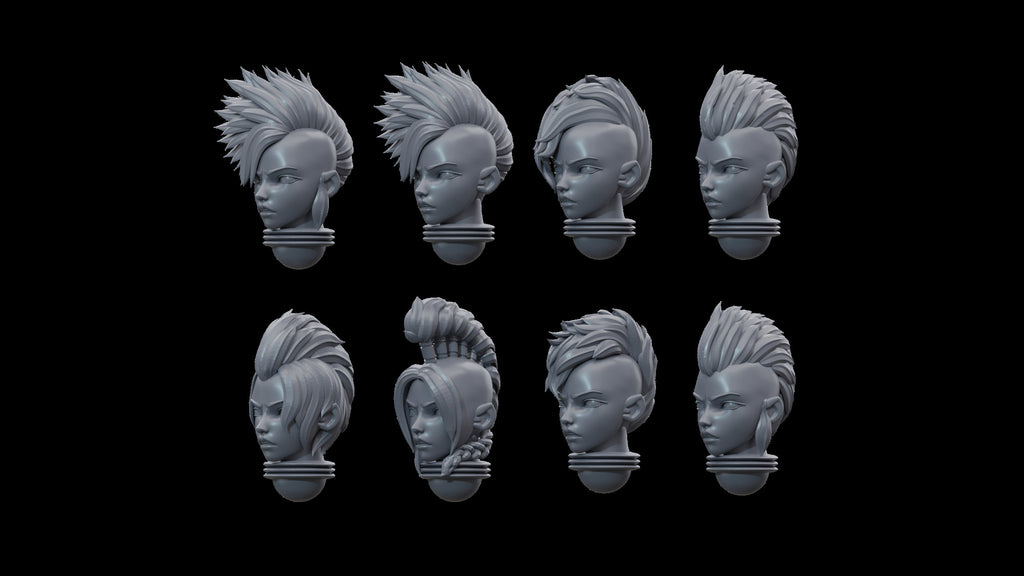 Space Nun Female Punk Heads (10)