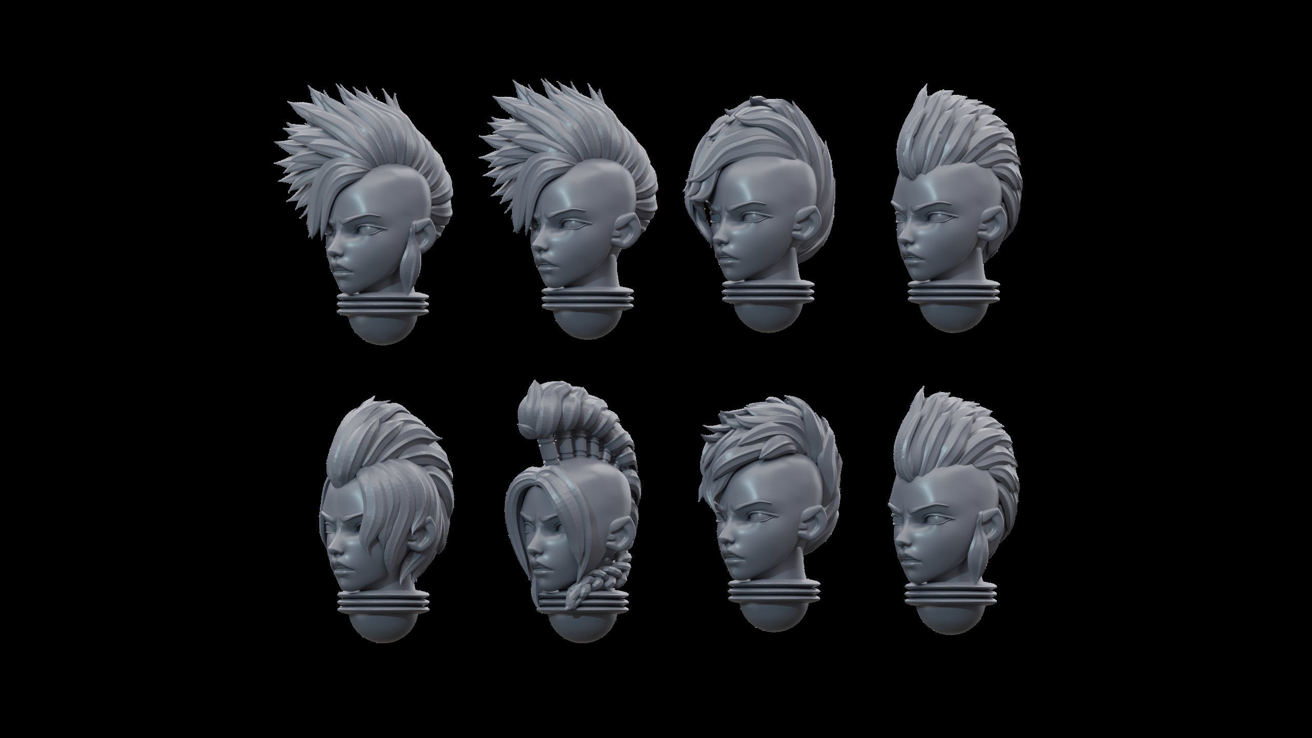 Space Nun Female Punk Heads (10)