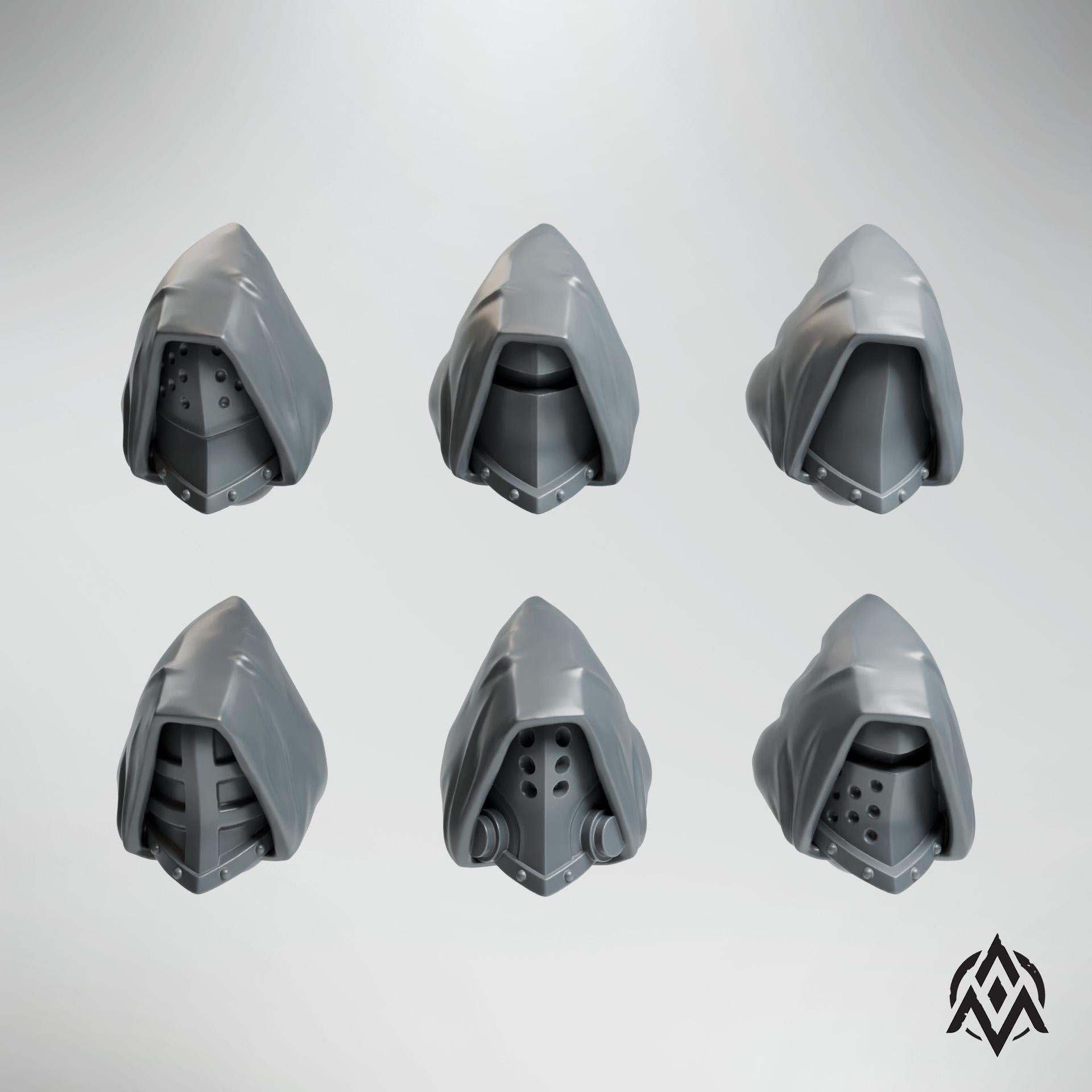 Templar Hooded Heads Bits (10)