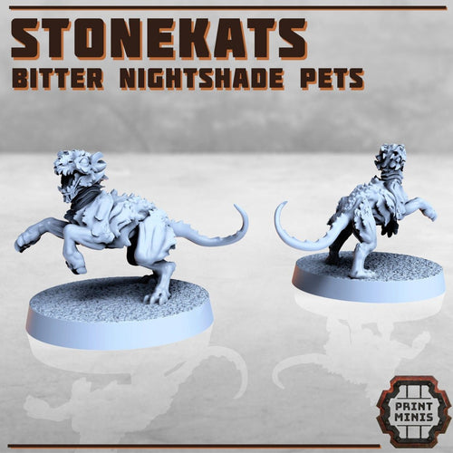 Bitter Nightshades Gang - Stonekats (3) - Resin Miniatures - ProxiesAU