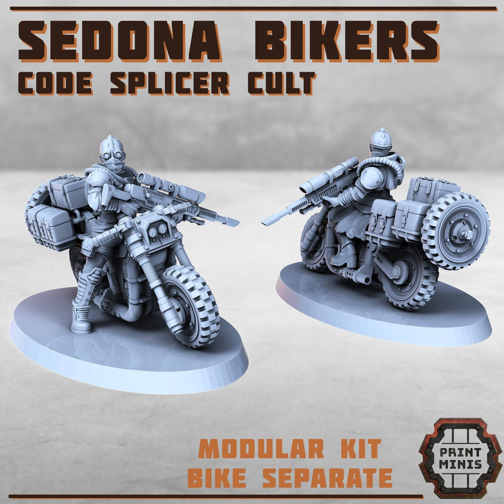 Code Splicer Cult - Sedona Bikers (5) - Resin Miniatures - ProxiesAU