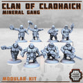 Clan Cladhaich Dwarfs Gang (10) - Resin Miniatures - ProxiesAU