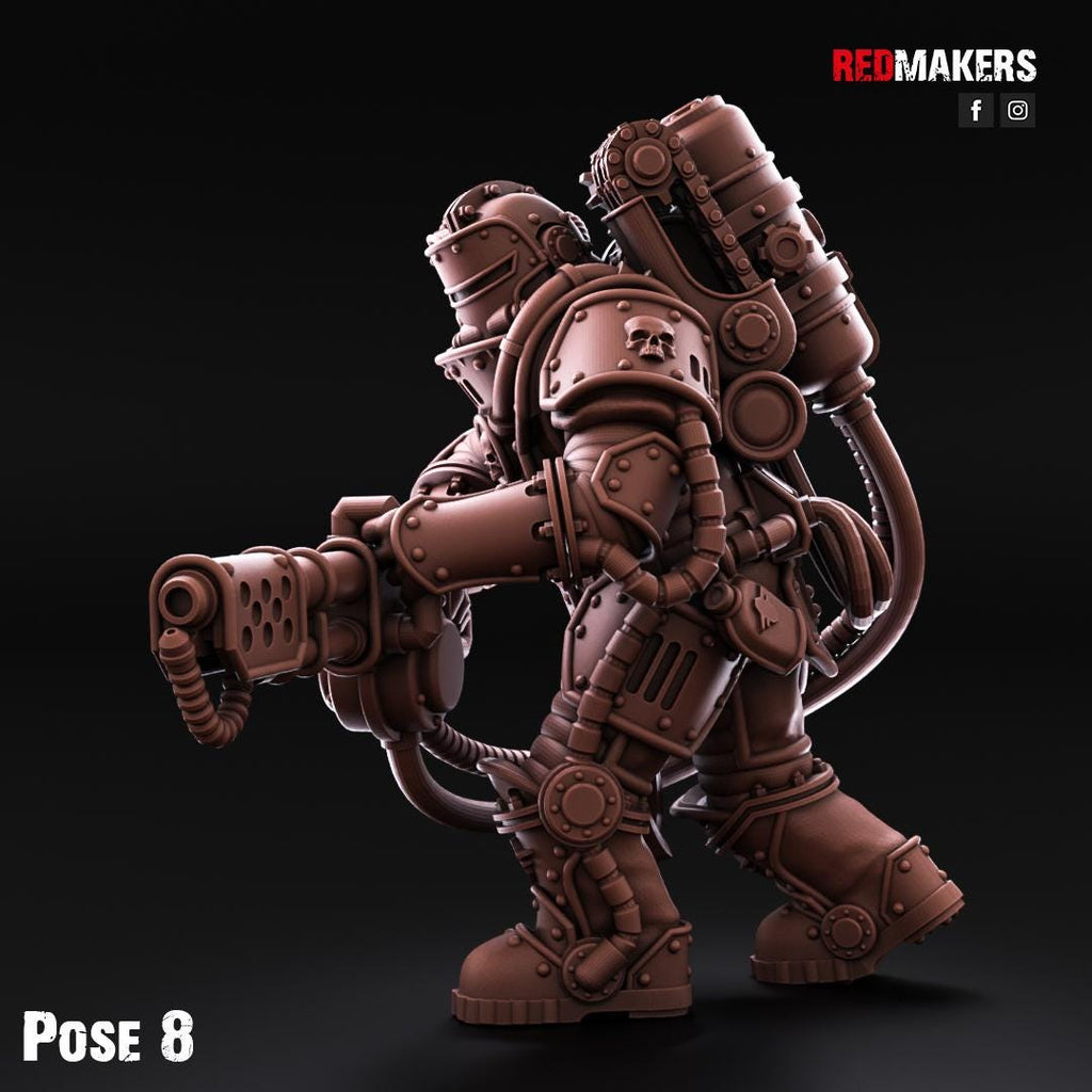 Solar Guard Heavy Flamer Squad (10)