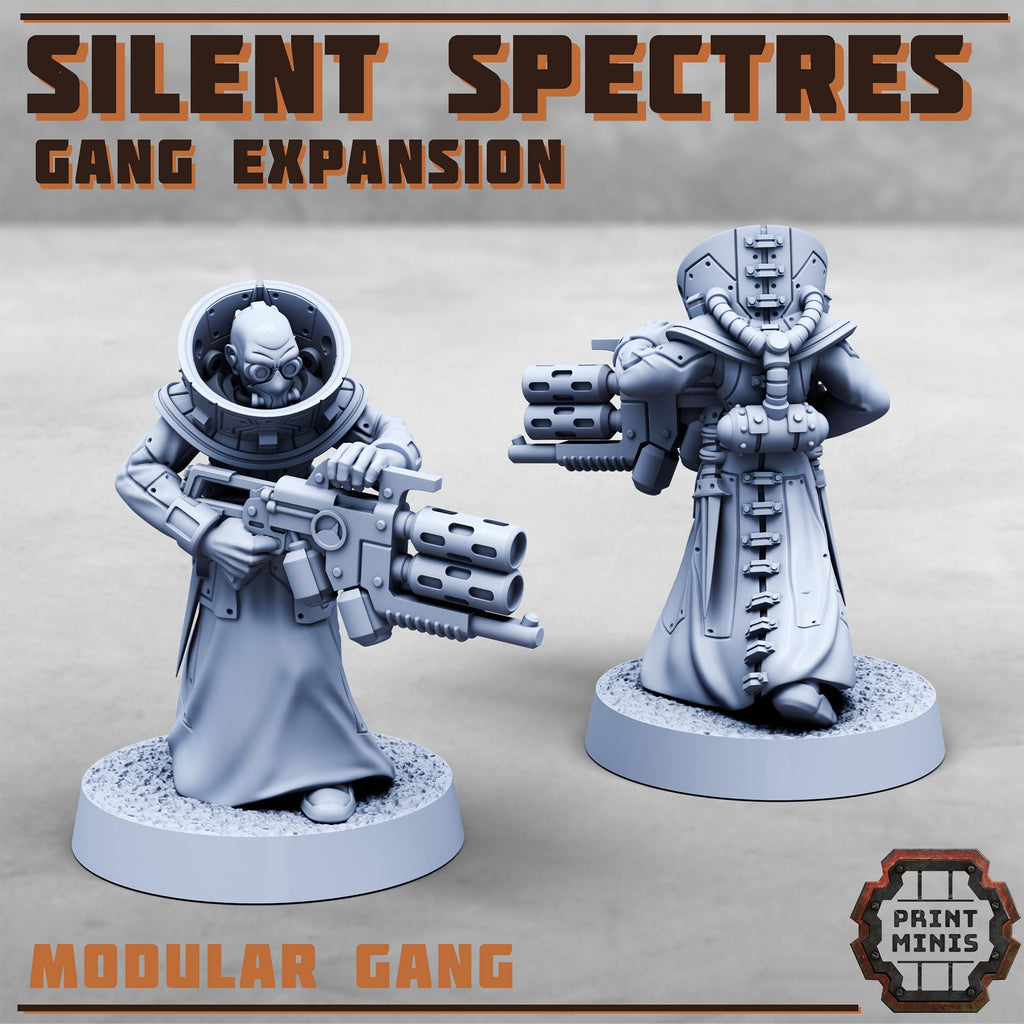 Silent Spectres Gang - Expansion (8) - Resin Miniatures - ProxiesAU