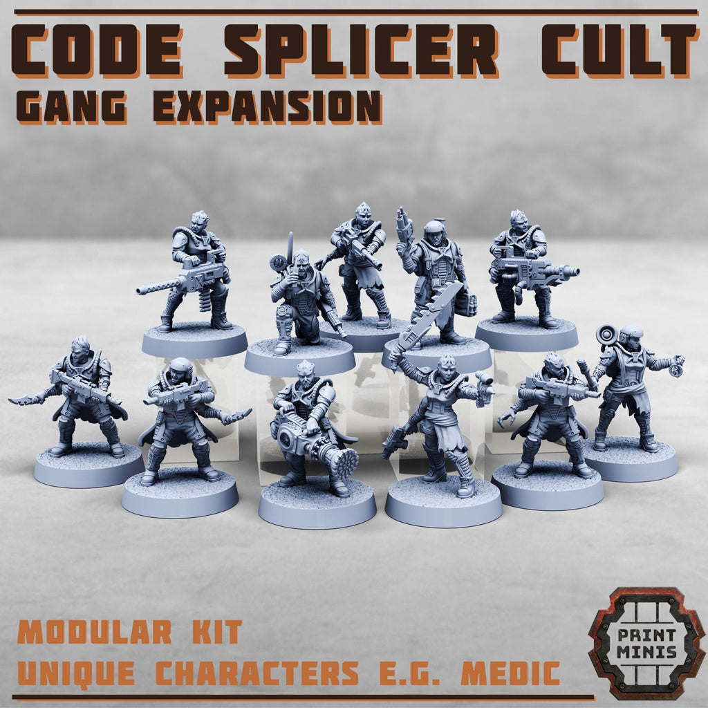 Code Splicer Cult - Expansion (11) - Resin Miniatures - ProxiesAU
