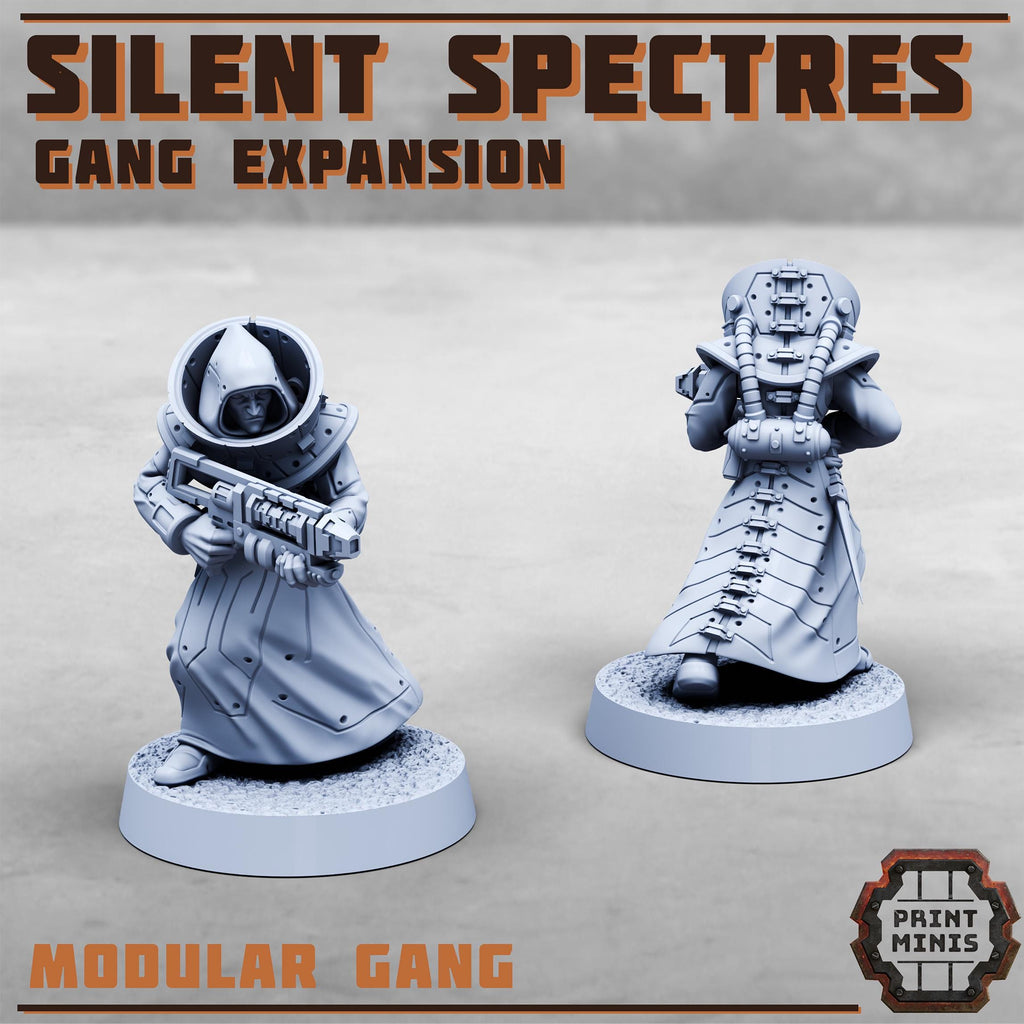 Silent Spectres Gang - Expansion (8) - Resin Miniatures - ProxiesAU