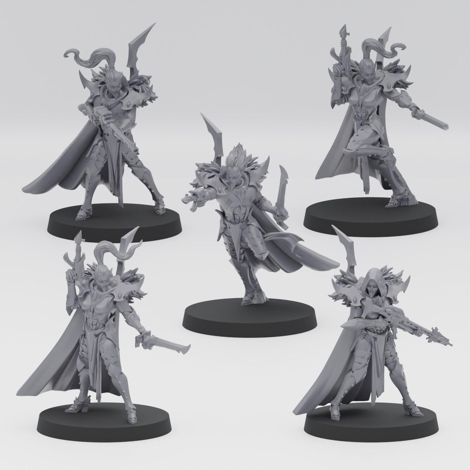 Dark Space Elf Reavers (5)