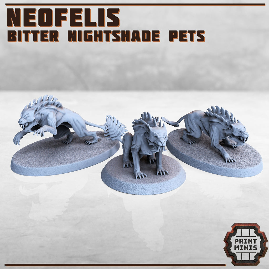 Neofelis Beasts (1 or 3) - Resin Miniatures - ProxiesAU