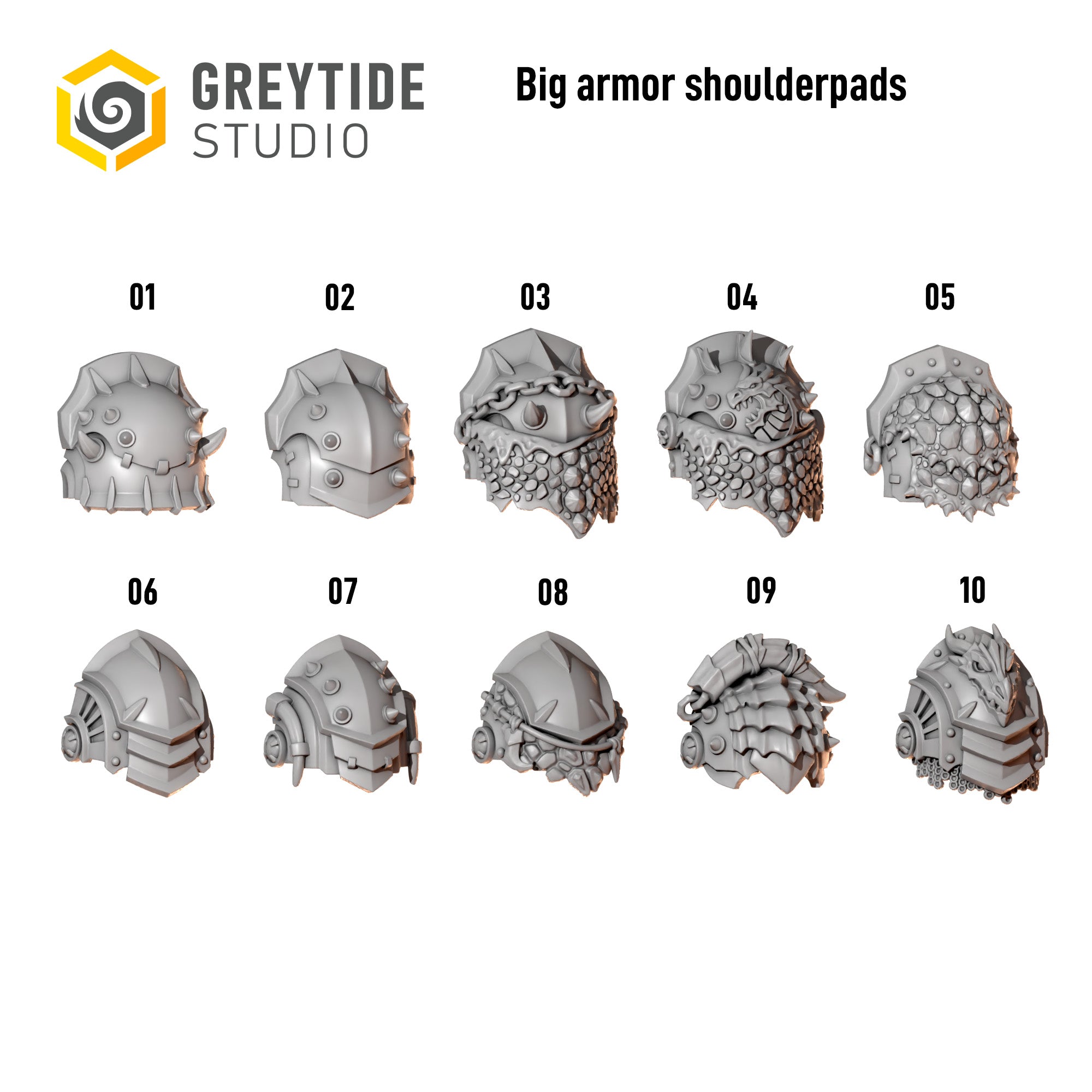 Anvil Wardens Grav Shoulder Pads (10)