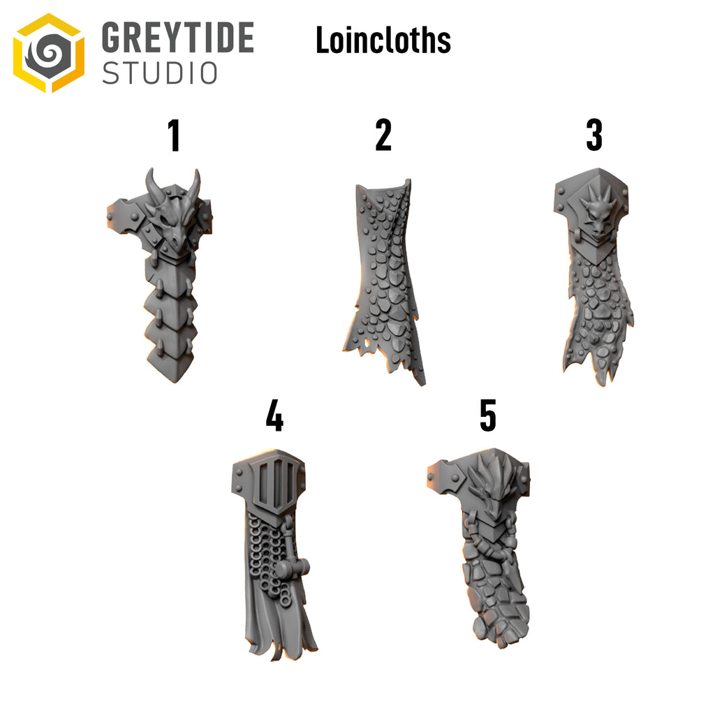 Anvil Wardens Loincloths (5) - Resin Bits - ProxiesAU