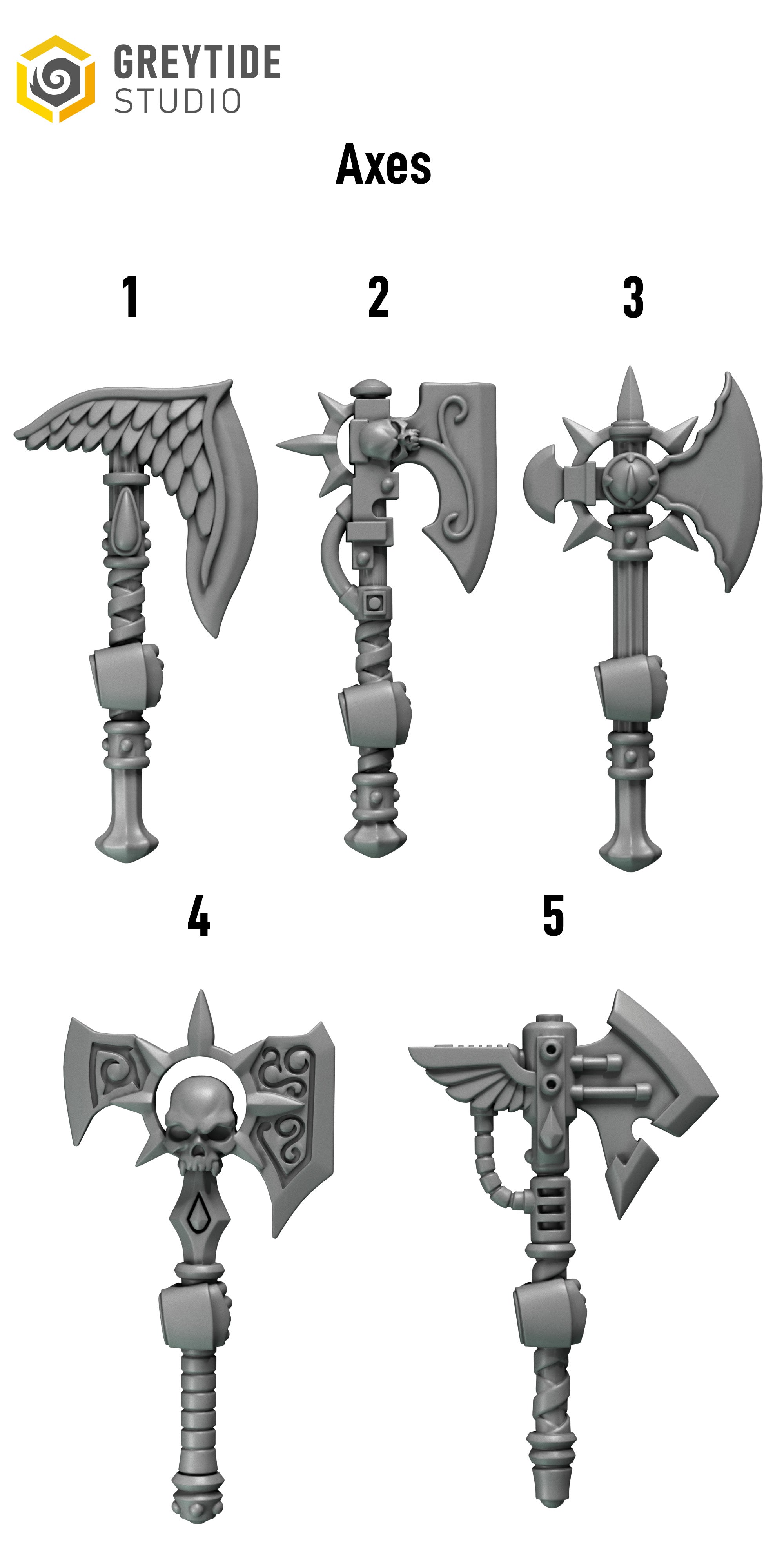 Crimson Lords Axes (5)