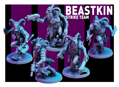 Beastkin Strike Team (5) - Tabletop Miniatures - ProxiesAU