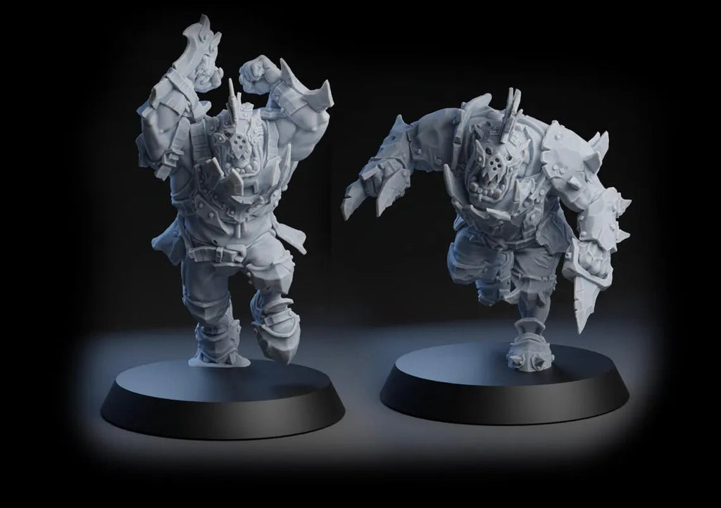 Pig Iron Pummelers Orc Football Team (20) - Tabletop Miniatures - ProxiesAU