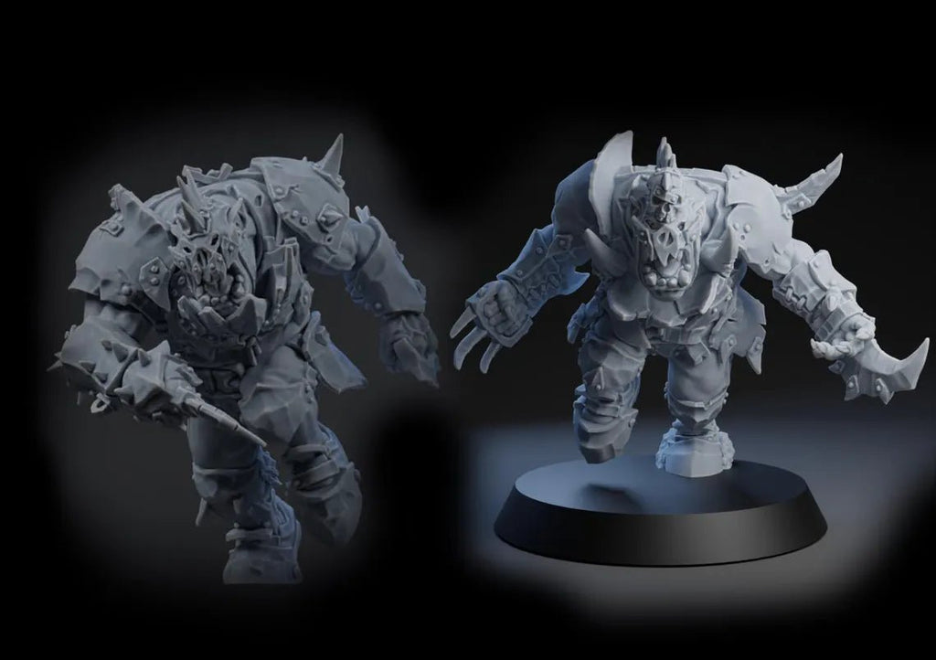 Pig Iron Pummelers Orc Football Team (20) - Tabletop Miniatures - ProxiesAU