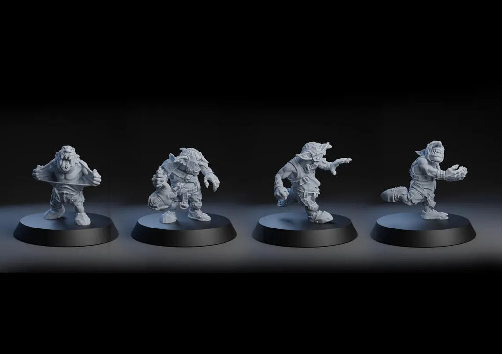 Pig Iron Pummelers Orc Football Team (20) - Tabletop Miniatures - ProxiesAU