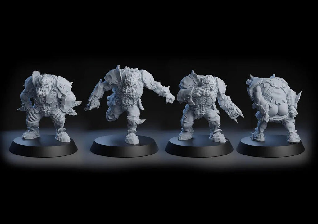 Pig Iron Pummelers Orc Football Team (20) - Tabletop Miniatures - ProxiesAU