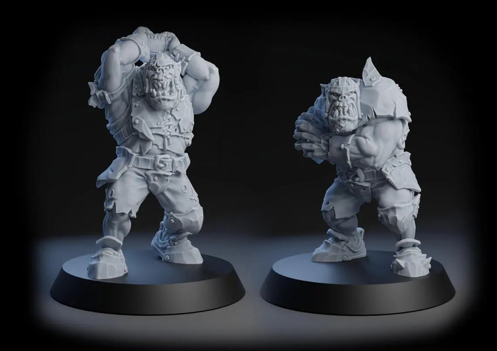 Pig Iron Pummelers Orc Football Team (20) - Tabletop Miniatures - ProxiesAU