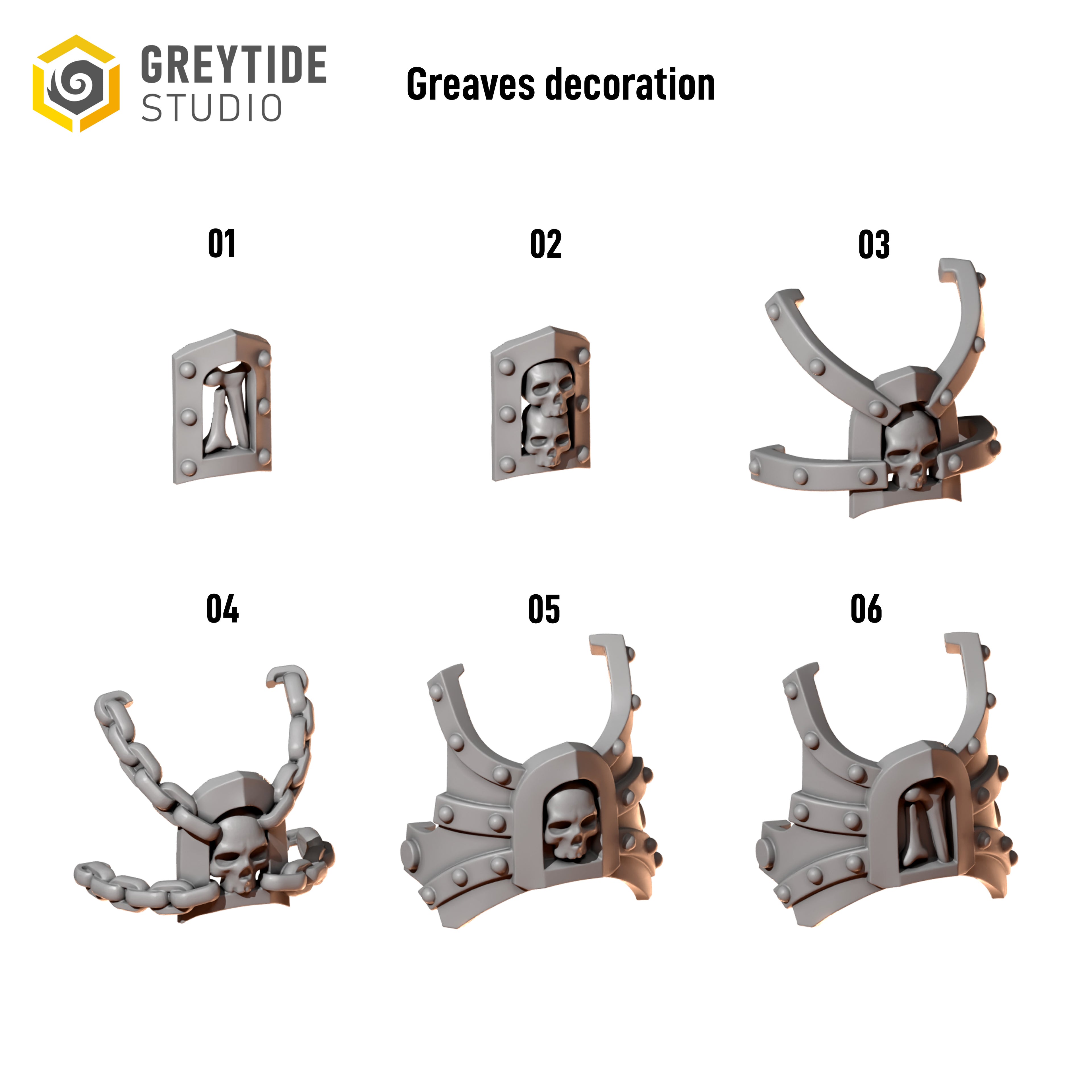 Cursed Company Greaves Decorations
