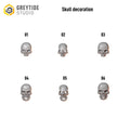 Cursed Company Skull Decorations